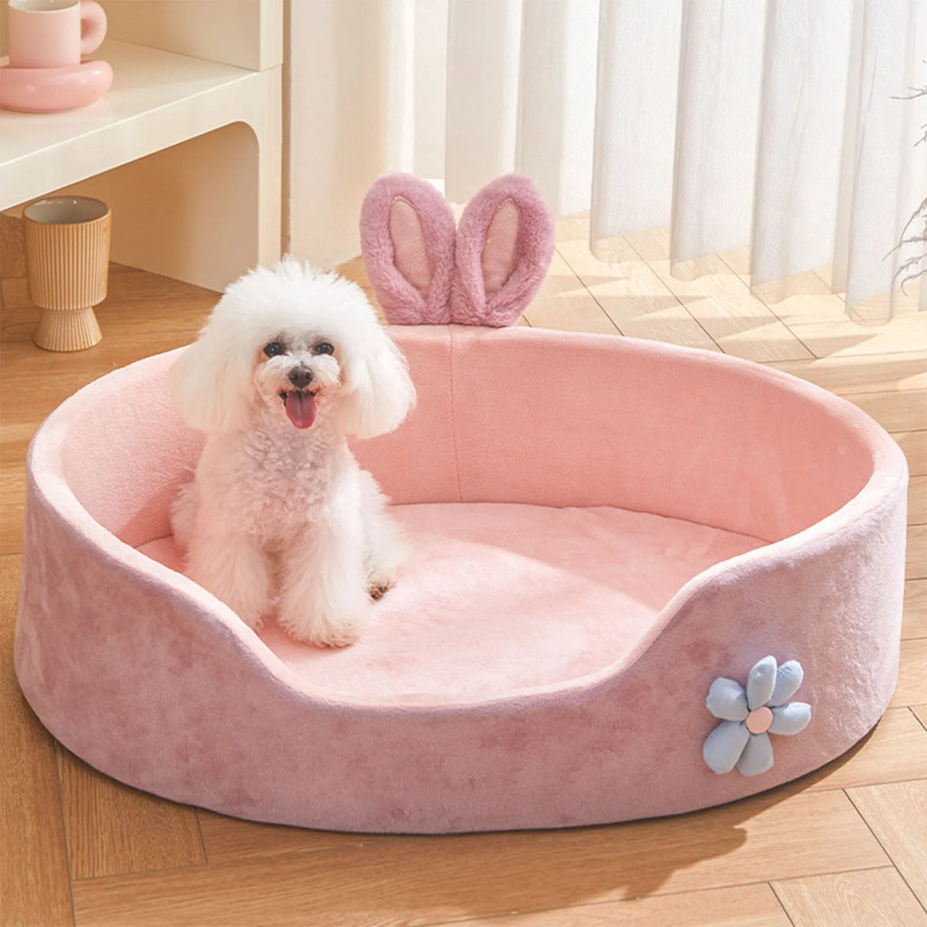 Pet Bed Detachable Washable Dog Sleeping Bed Soft Comfortable Warm