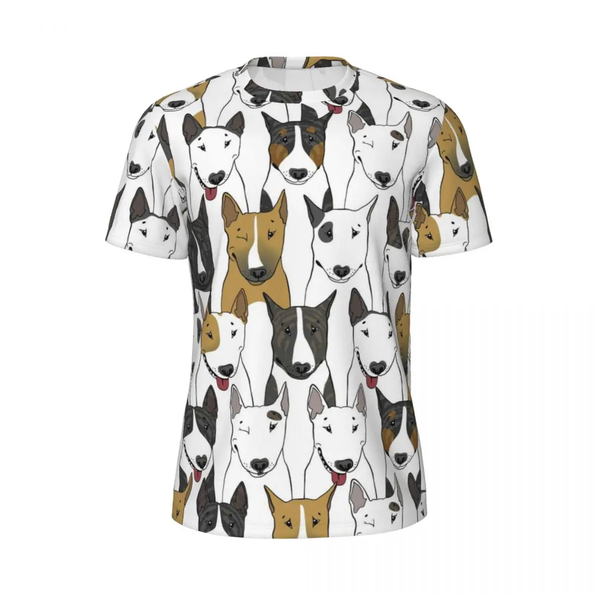 Cartoon Dog Running T Shirt Summer Funny Animal Print Design Tops