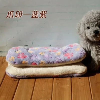 Flannel Mat Dog Bed Sleeping Mat For Small Dogs