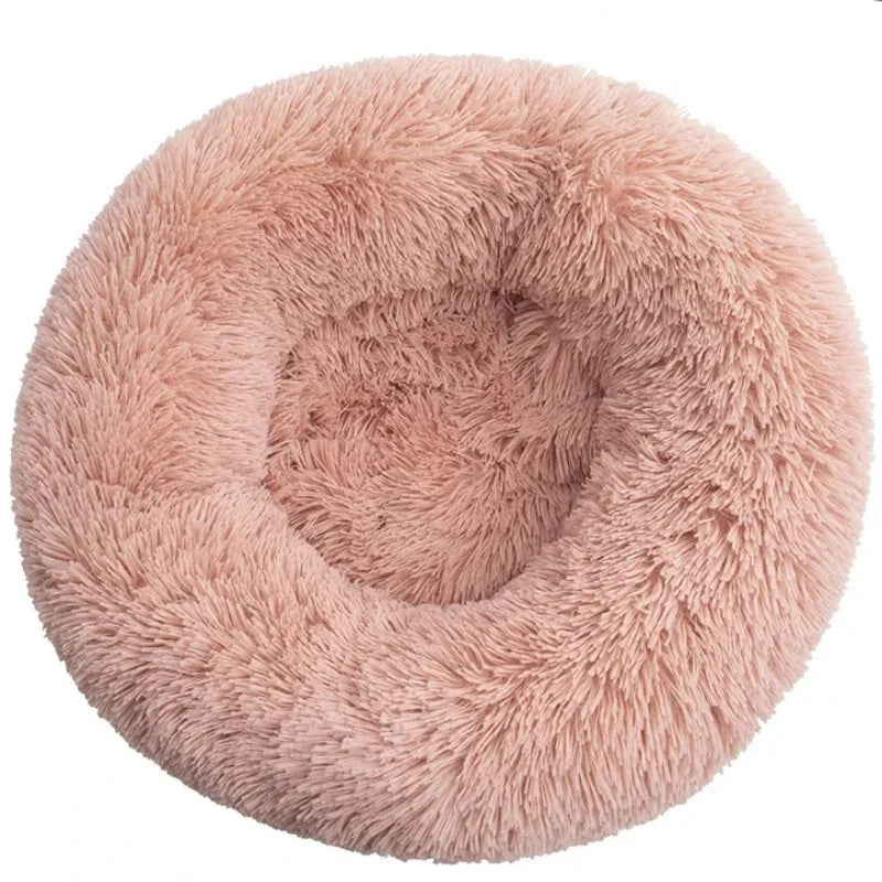 40-90cm Round Pet Bed Super Soft Plush for Small Medium Dog House