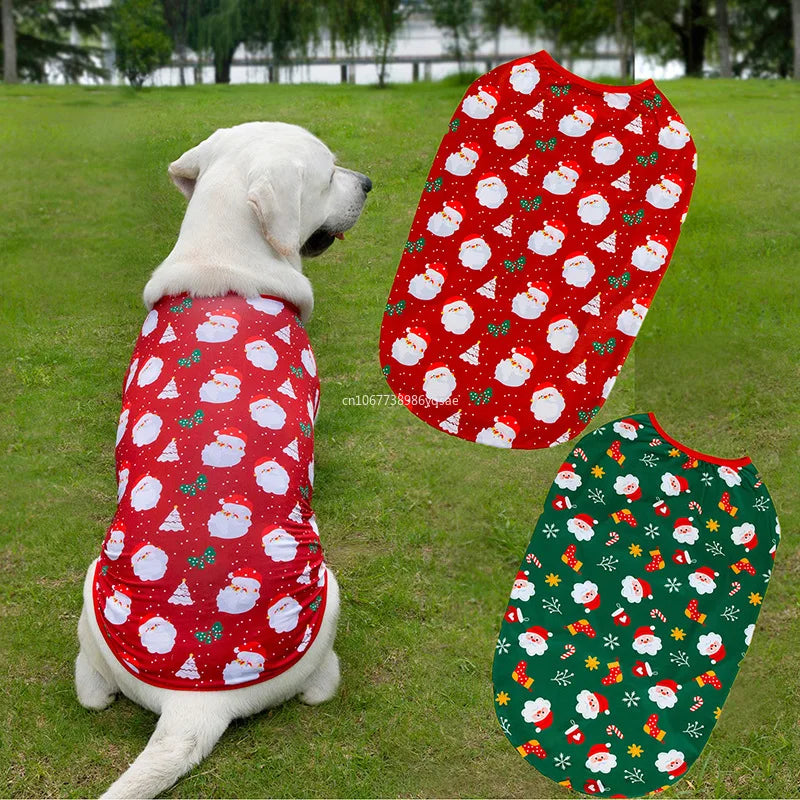 Christmas Holiday Dog Hoodie Lightweight Sweatshirt