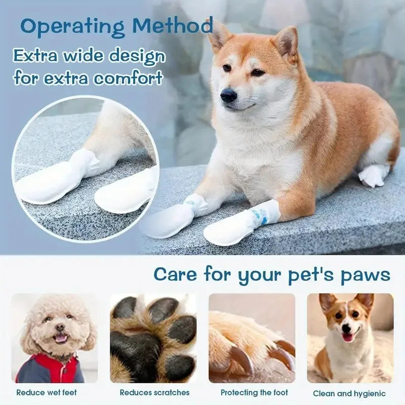 Dog Outdoor Disposable Foot Cover Wear Waterproof All Dogs Pet Shoes
