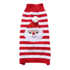 Christmas Elf Pattern Sweater Autumn Warm Pet Clothing