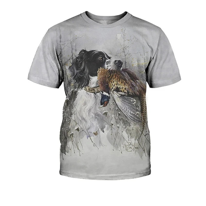 Dachshund Graphic 3D Print Men Women Casual Short Sleeve T Shirt Tees