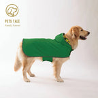 All Weather Dual-sided Waterproof Coat with Polyester Fiber Quick-Adjust Velcro Closure