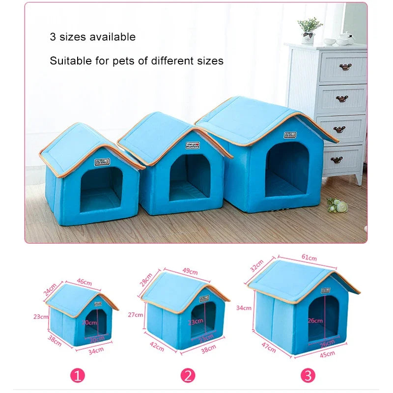 Pet House with Cushion Folding Bed Sofa Suitable for Small and Medium Sized Dogs