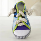 Dog Toy Shoes Cotton Rope Slippers Sound Making Built-in BB Airbag Round Ball Bell