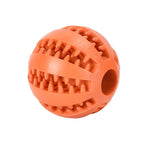 Dog Toy Interactive Rubber Ball Chewing Pet Tooth Cleaning Food Treat Feeder Silicone