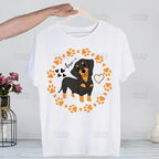 Dachshund Teckel Funny Cute Dog Animal Funny T Shirt Casual Short Sleeve