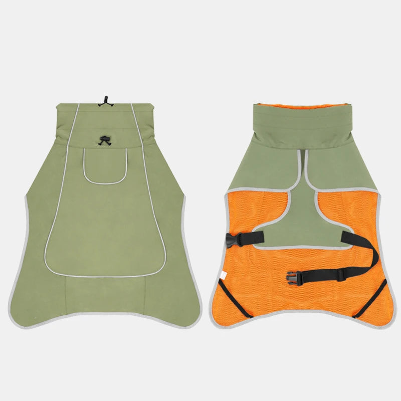 Fashionable Pet Trench Coat, Dog Clothing, Waterproof And Rainproof