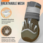 Breathable Anti Slip Booties for Large Medium Small Dogs Hot Pavement, Winter, Snow, Hiking