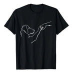 Punch Hand Dog Man Friendship Bump Dog's Paw T-Shirt Animal Lover