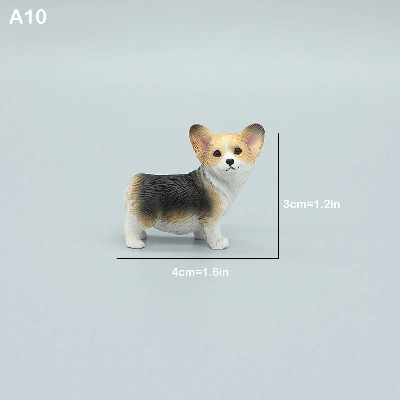 Cute Simulation Corgi Dog Car Dashboard Decoration Resin Figurine