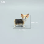 Cute Simulation Corgi Dog Car Dashboard Decoration Resin Figurine