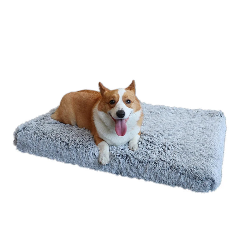 Plush Bed Mat for Small Medium Large Dogs Removable for Cleaning Super Soft