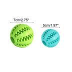 Dog Toy Interactive Rubber Ball Chewing Pet Tooth Cleaning Food Treat Feeder Silicone