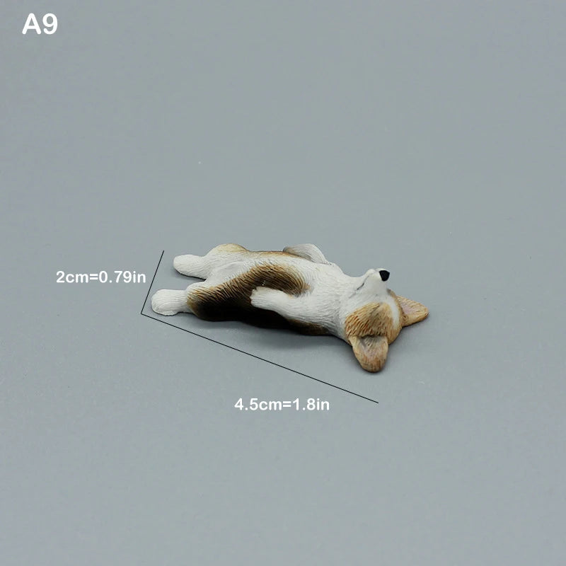 Cute Simulation Corgi Dog Car Dashboard Decoration Resin Figurine