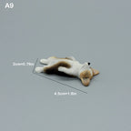 Cute Simulation Corgi Dog Car Dashboard Decoration Resin Figurine