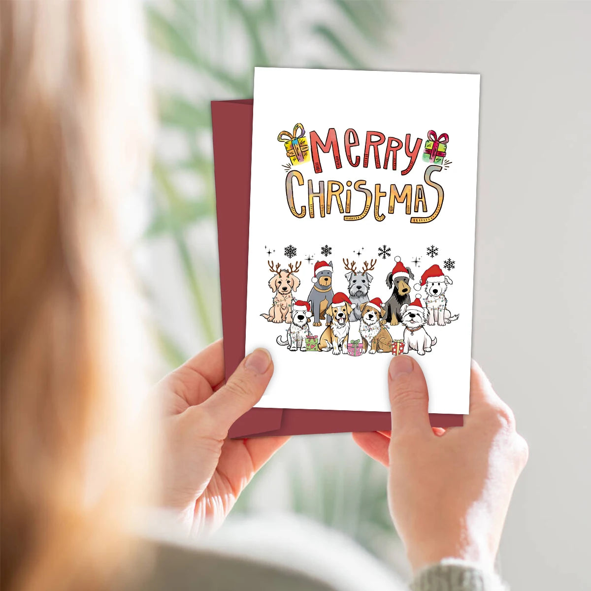 Christmas Greeting Card for Dog Lovers