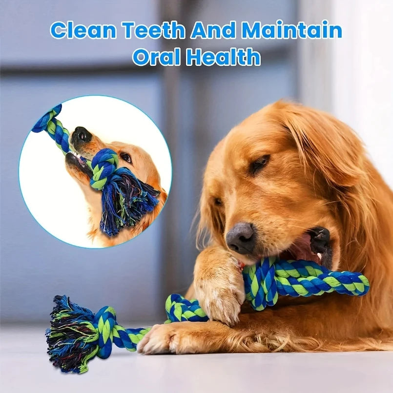 Knot Toy Durable Dog Chew Tug Of War Interactive Suitable For Medium And Large Dogs