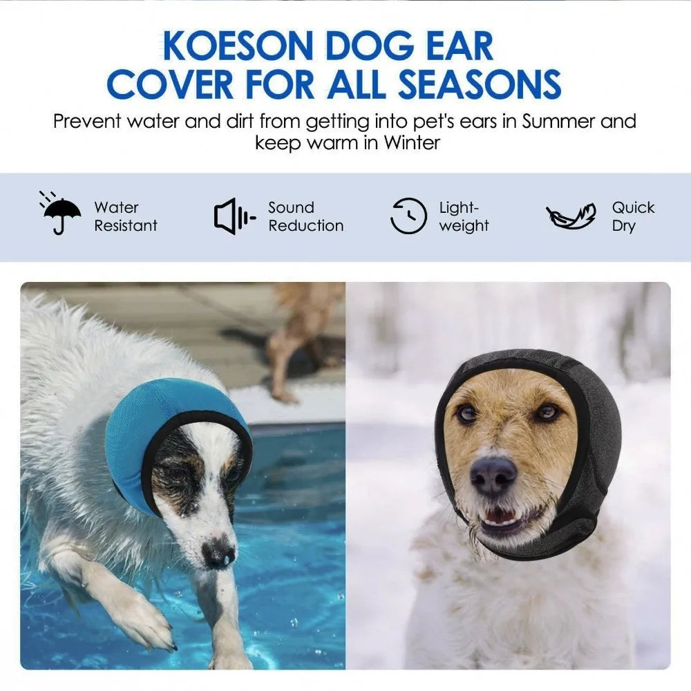 Noise Reduction Dog Ear Covers Hearing Protection Waterproof Calming Earmuff
