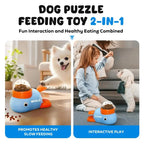 Dog Cat Treats Dispenser Anti-Slip Slow Puzzle Interactive Automatic Feeder Toys for Pet Training