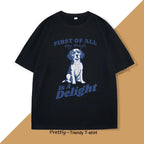 Cute Beagle Lover T-Shirt Women Printed Fashion Dog Mom Tee Casual Short Sleeve