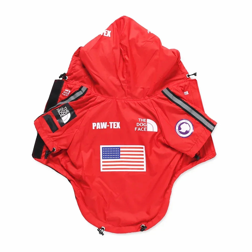 Raincoat Windbreaker Jacket Fashion Dog Clothes Dog FANS