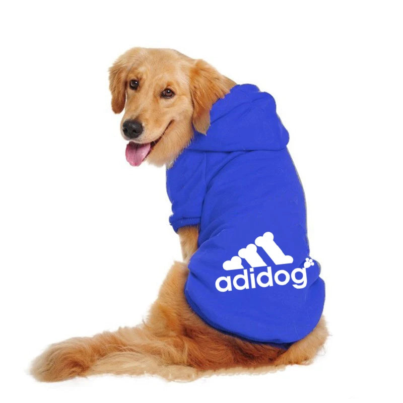 Adidog Clothes For Dogs Jacket Sweatshirt Autumn Winter Keep Warm Pet Clothing