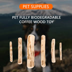 Dog Rod Wooden Chewing Toy Natural Coffee Wood