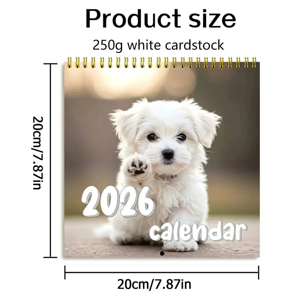2026 New Dogs Calendar - Year Monthly Planner