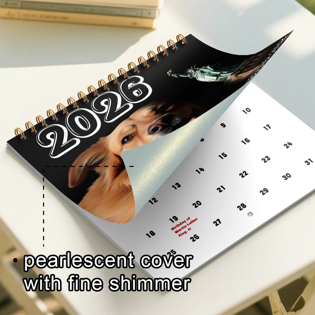 Funny Magical Dog Wall Calendar 2026
