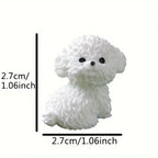 4pcs Cute mini dog dashboard decoration, car interior display accessories