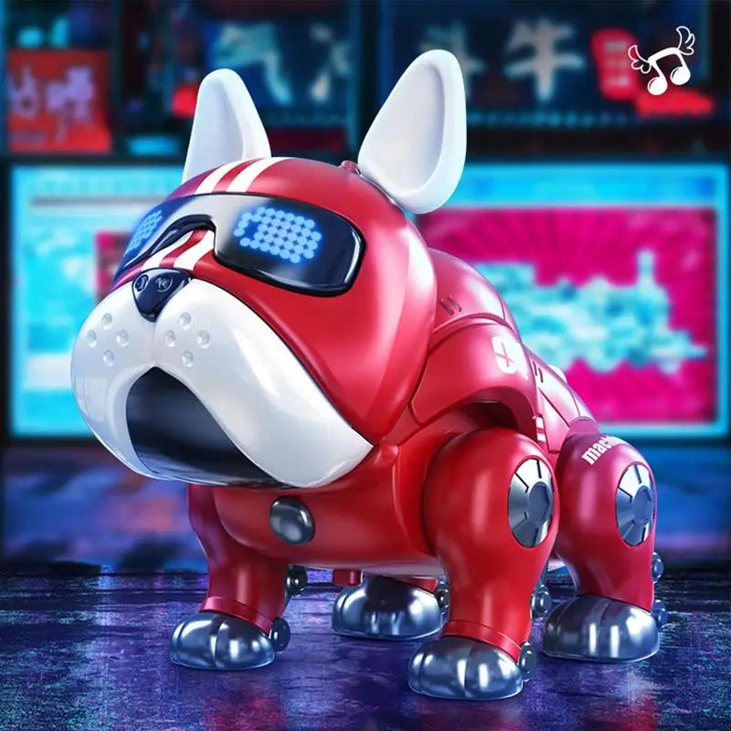 Dance Music Bulldog Robot Intelligent Interactive Dog With Light