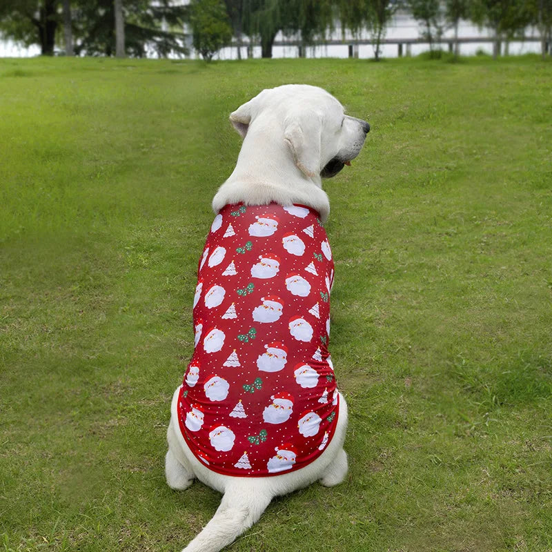 Christmas Holiday Dog Hoodie Lightweight Sweatshirt