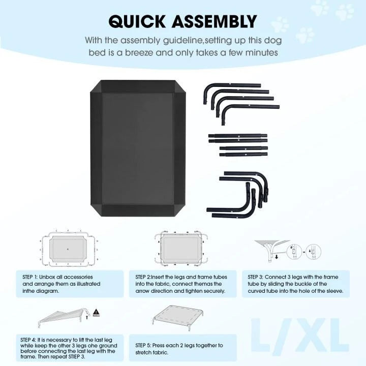 Elevated breathable Dog Bed