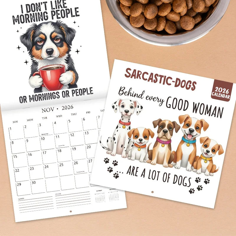 1pc 2026 Satirical Dog Calendar