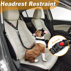 2 in 1 Adjustable Car Seat Belt Harness Clip Buckle Tether Travel for Dogs Pet Accessories