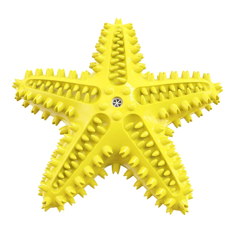 For Large Dogs Tooth Cleaning Chew Funny Interactive Training Starfish Toy