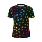 Cartoon Dog Running T Shirt Summer Funny Animal Print Design Tops