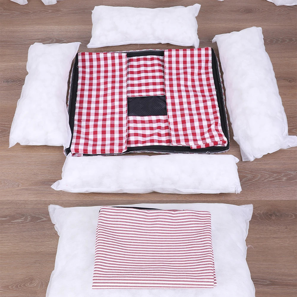 Beds for Small Dogs Plaid Sofa Cushions