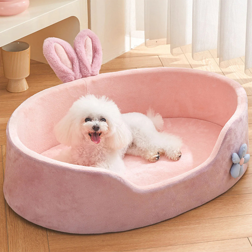 Pet Bed Detachable Washable Dog Sleeping Bed Soft Comfortable Warm