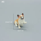Cute Simulation Corgi Dog Car Dashboard Decoration Resin Figurine