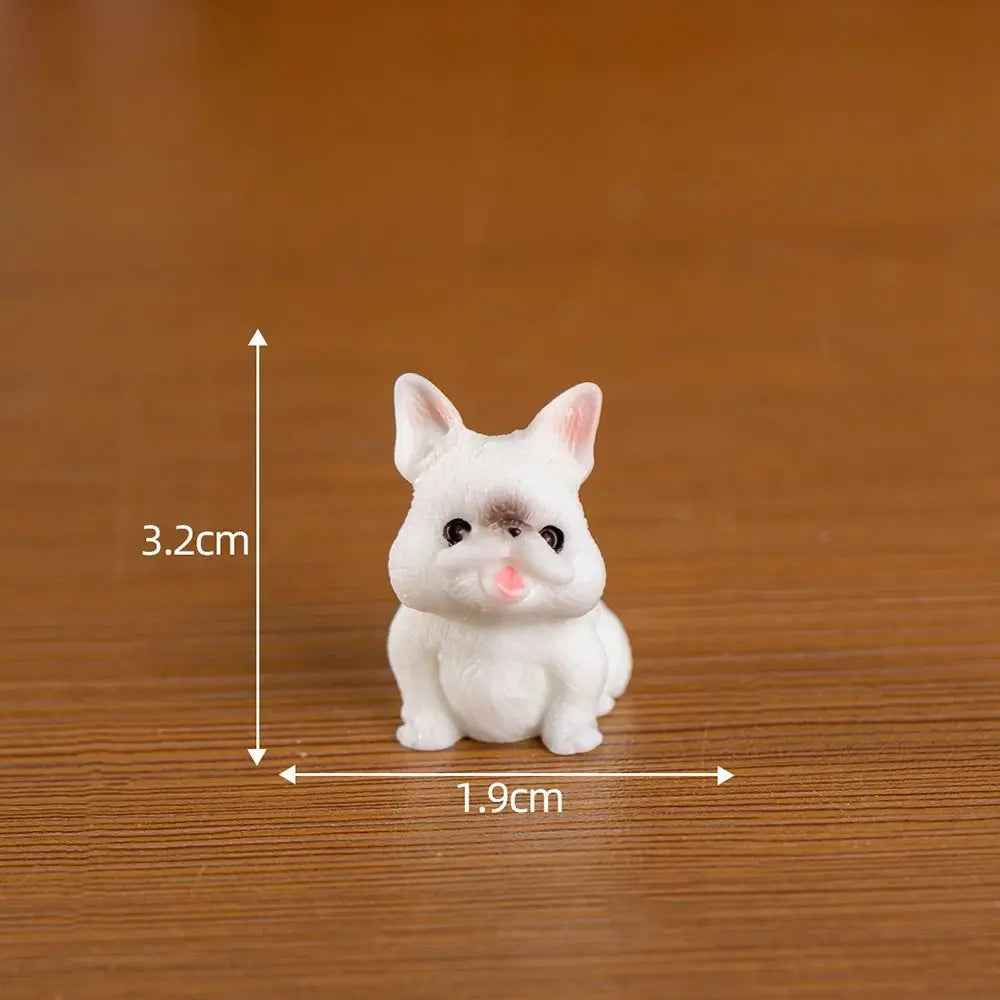 Figurines Miniature Cute Puppy Animal Micro Landscape Dog Desk Accessories