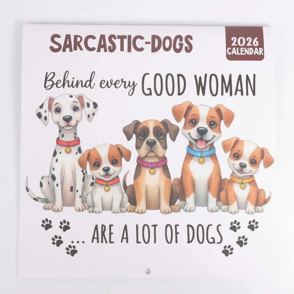 1pc 2026 Satirical Dog Calendar