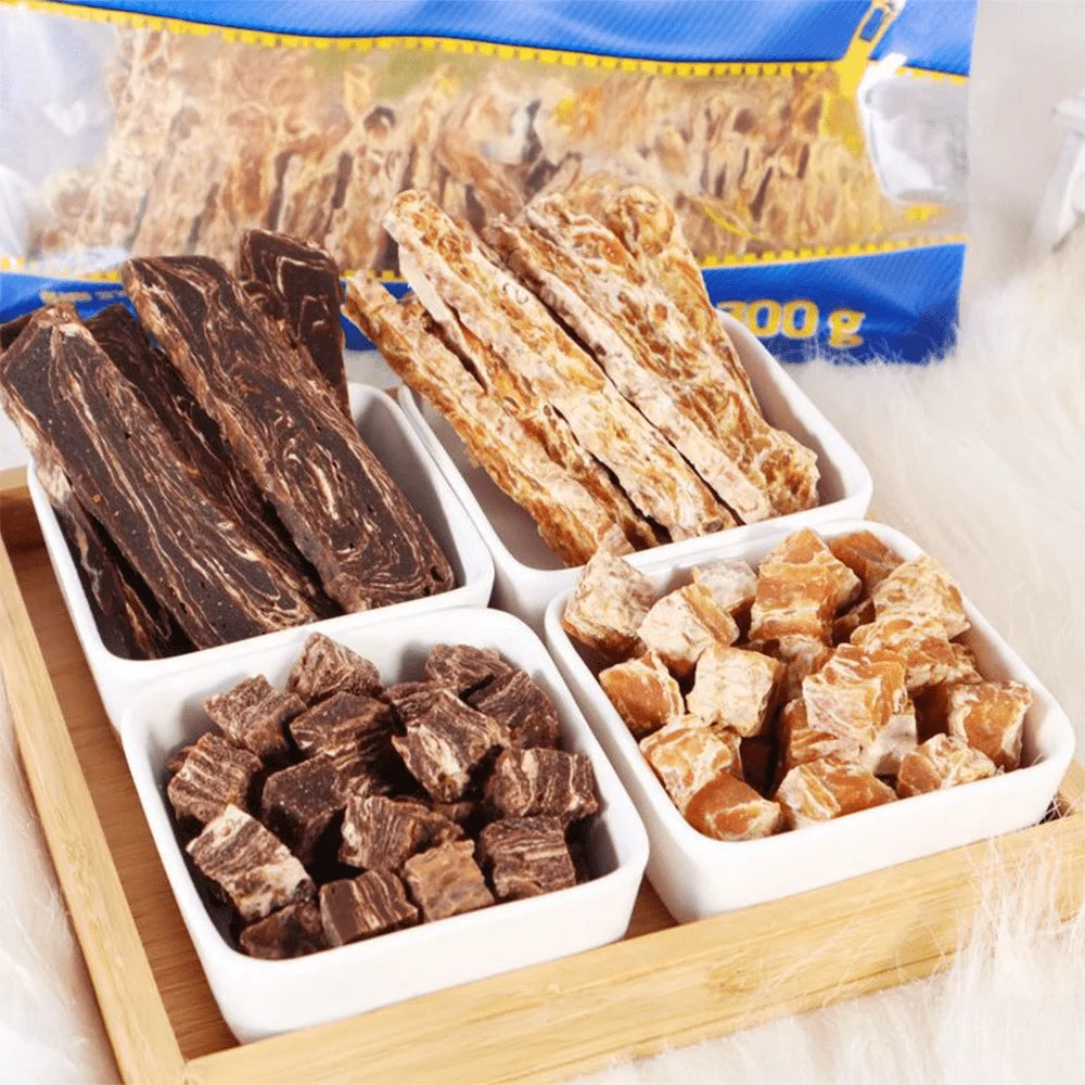 10.58oz/300g Snowflake Beef/Chicken Cubes/Slices, Chicken Salmon/Pumpkin Slices, All Natural Ingredients