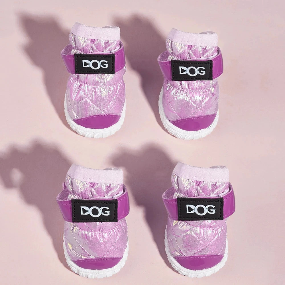 Shoes for Large Medium Dogs with Letters, Paw Protectors Water-Resistant