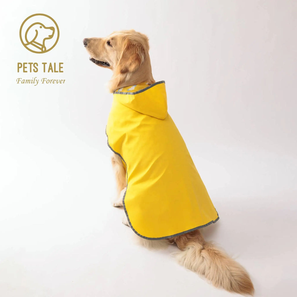 All Weather Dual-sided Waterproof Coat with Polyester Fiber Quick-Adjust Velcro Closure