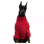 New Year Red Sweater Large Dogs Warm Knit Dog