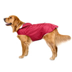 Dog Raincoat Waterproof Hoodie Jacket with Reflective Stripe Outdoor Dogs